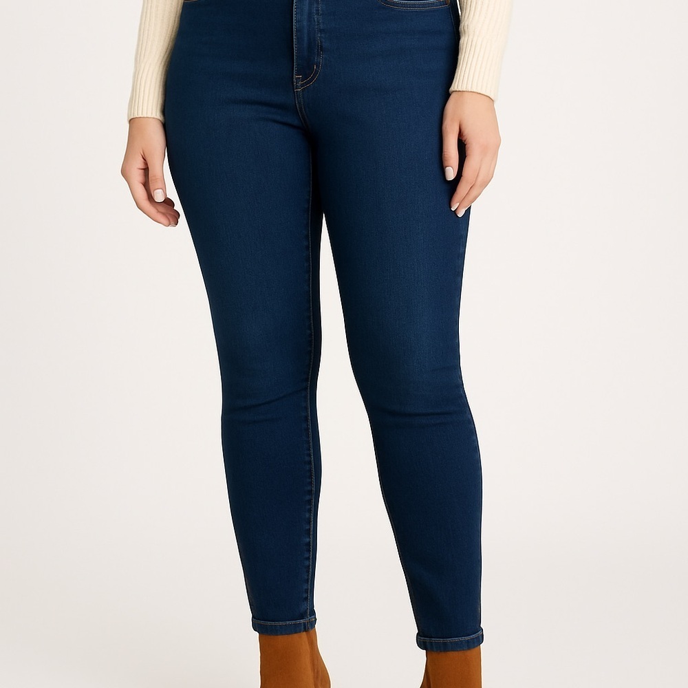 Ms. Cello Dark Wash‎ Skinny Jeans Women’s Size 16 High Rise Stretch